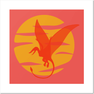 Flying Pterosaur Posters and Art